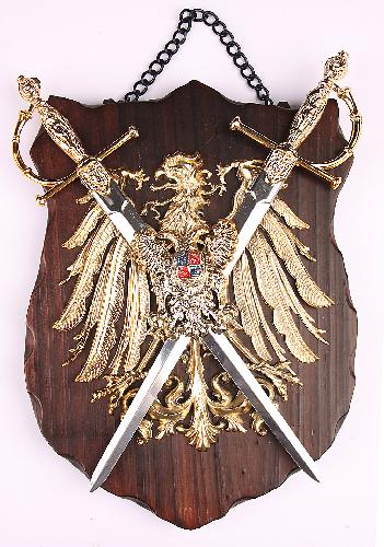 foto Erb zdoben� 2 me�i, 21,5 cm